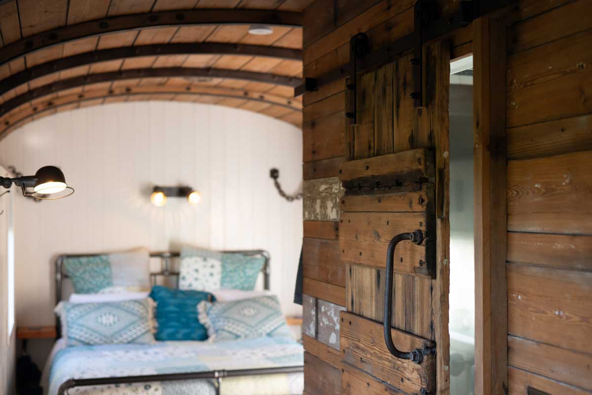 King size bed, better than camping, try glamping in luxury, with your own bathroom and rainfall shower