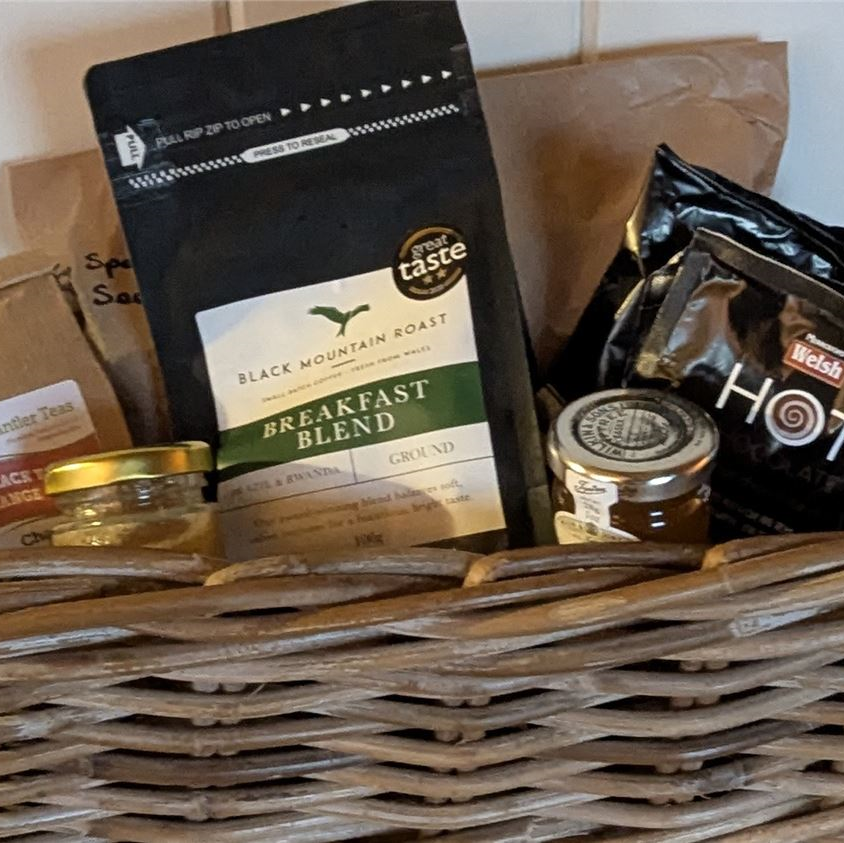 A welcome pack of essentials, an honesty basket stacked with goodies, and a necessities case, in case you forgot your toothbrush!