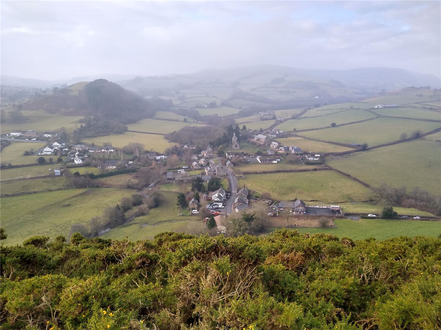 Overlooking Gladestry from Hergest Ridge