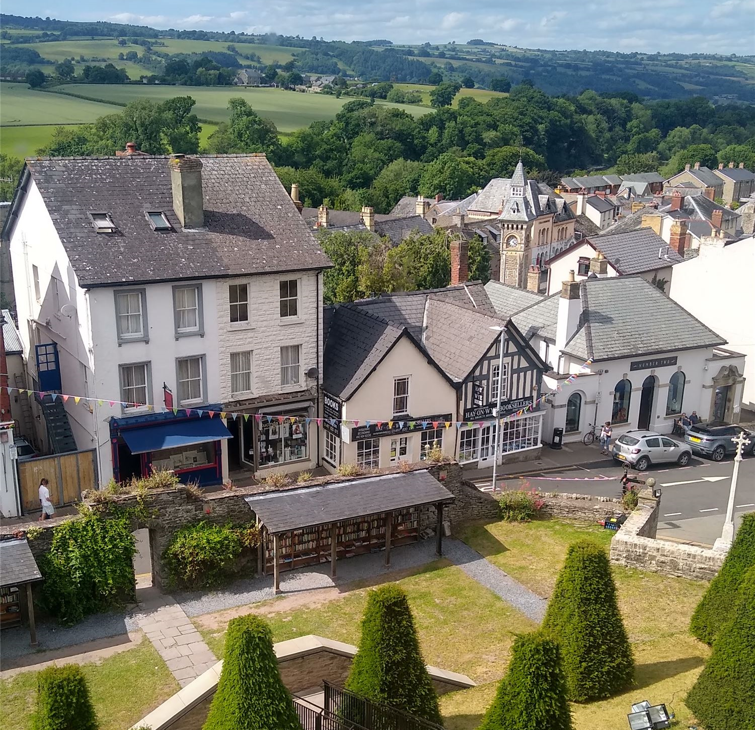 Hay on Wye THE Book Town. Views from the castle