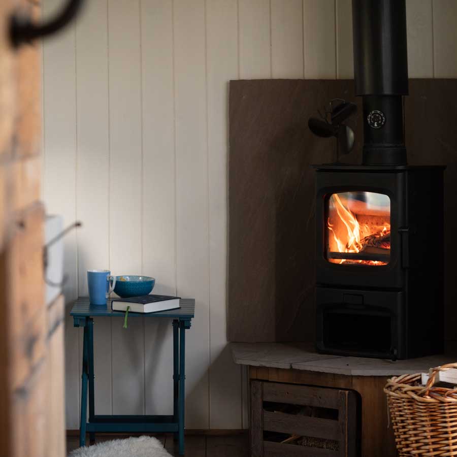 A holiday stay with a log burner. Cosy up in the colder months and relax.